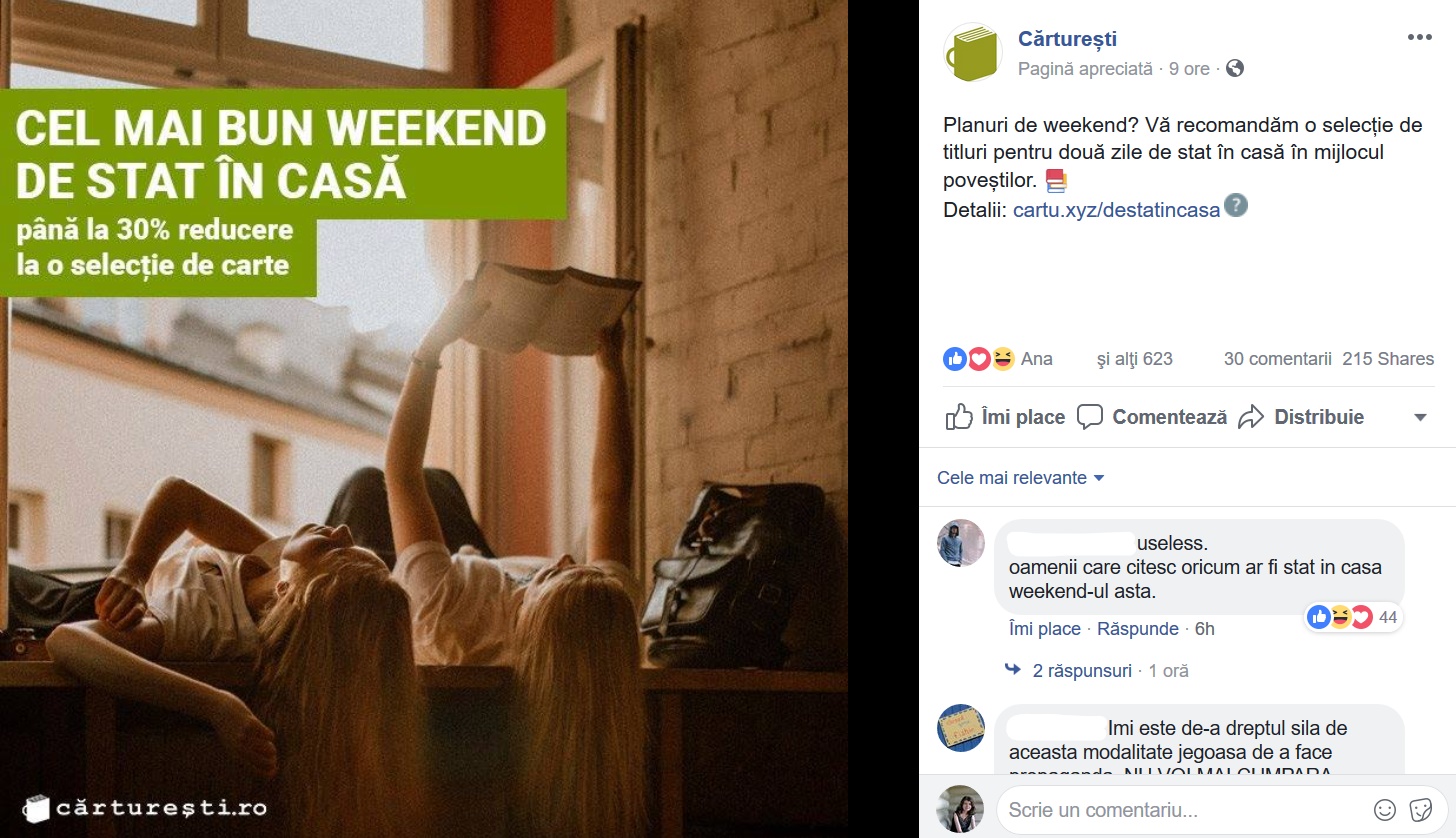 Librărie, carte, week-end