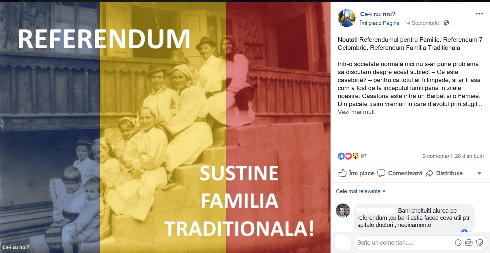Coalitia pentru familie