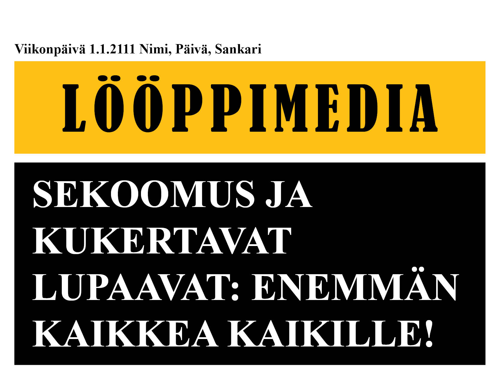 Lööppi politiikasta