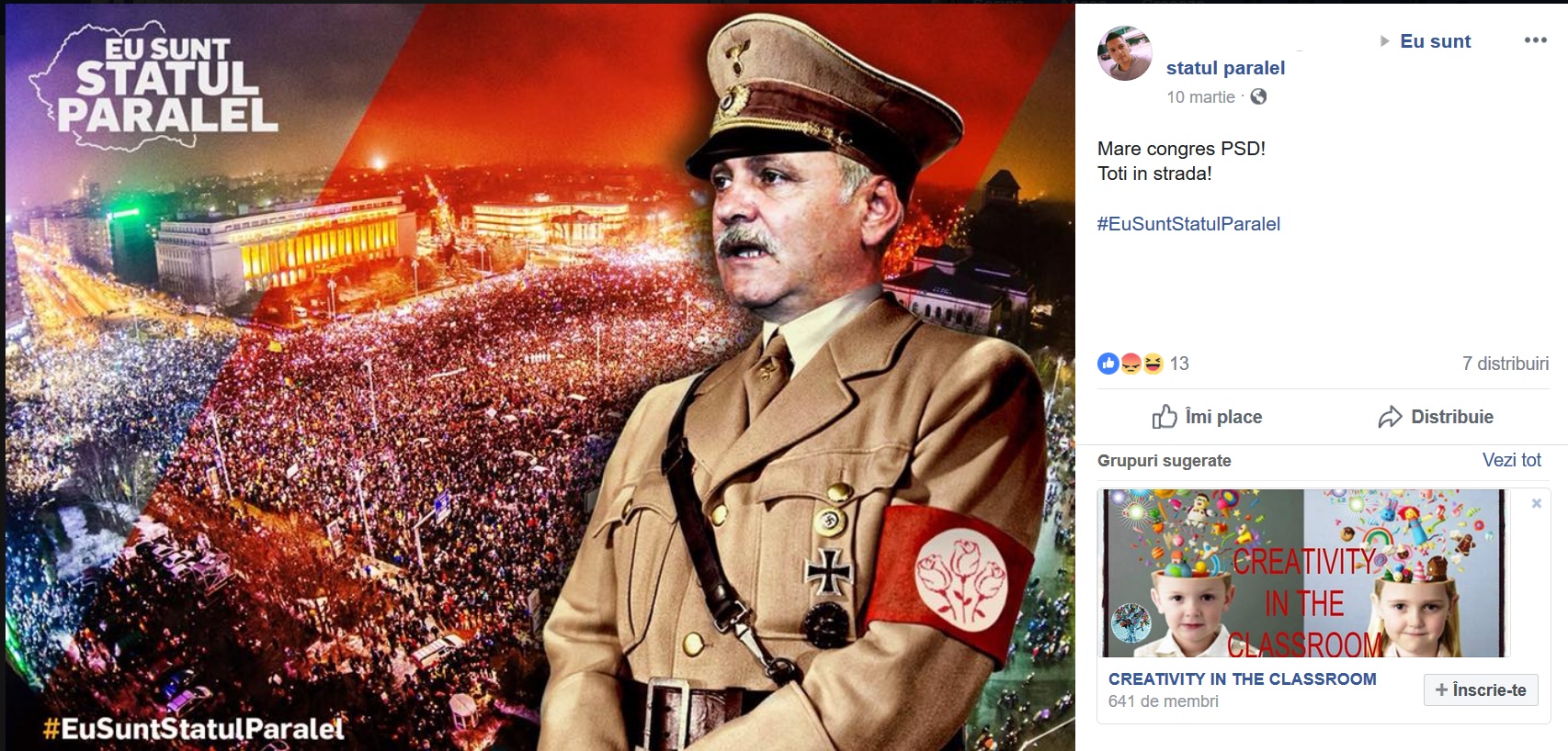 Dragnea este prezentat ca fiind un dictator 