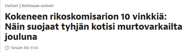 Poliisi varoittaa