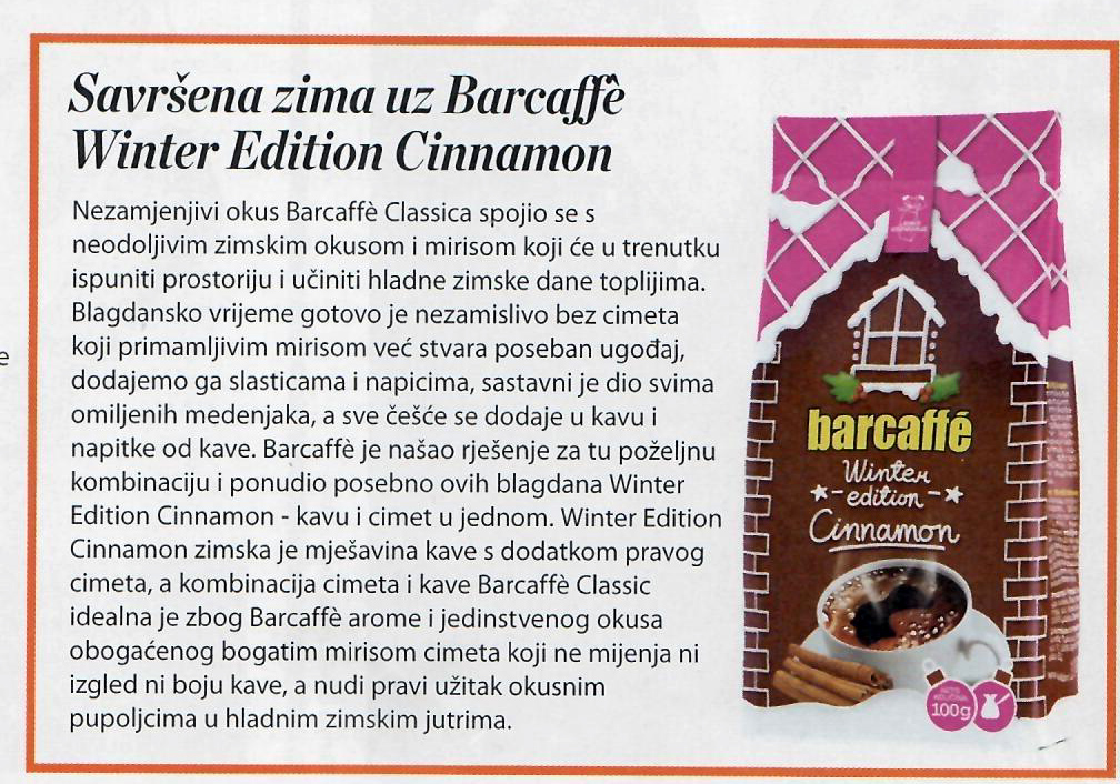 Savršena zima uz Barcaffe