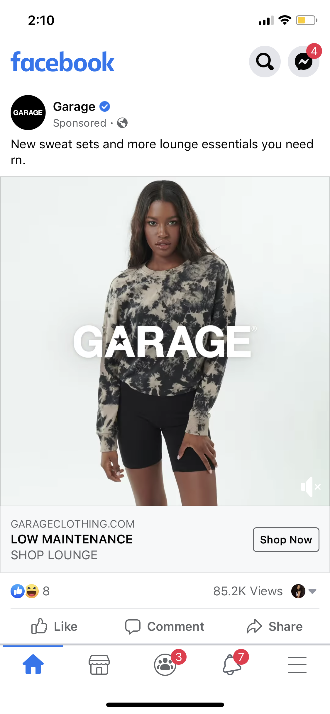 Picture of girl in a comfortable lounge sweatshirt 