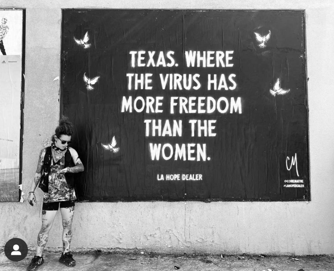 Where the virus has more freedom than the women