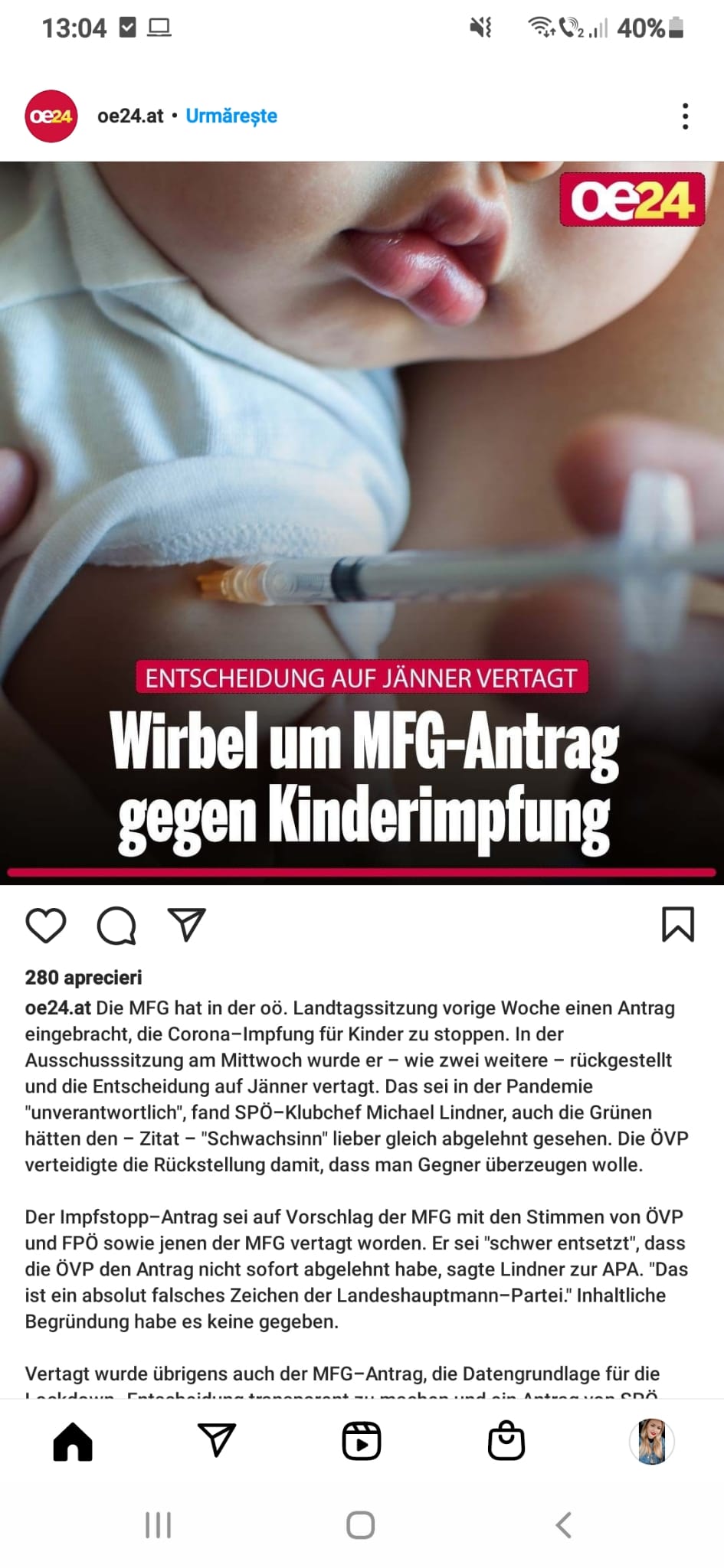 motiune depusa pentru oprirea vaccinarii impotriva copiilor.