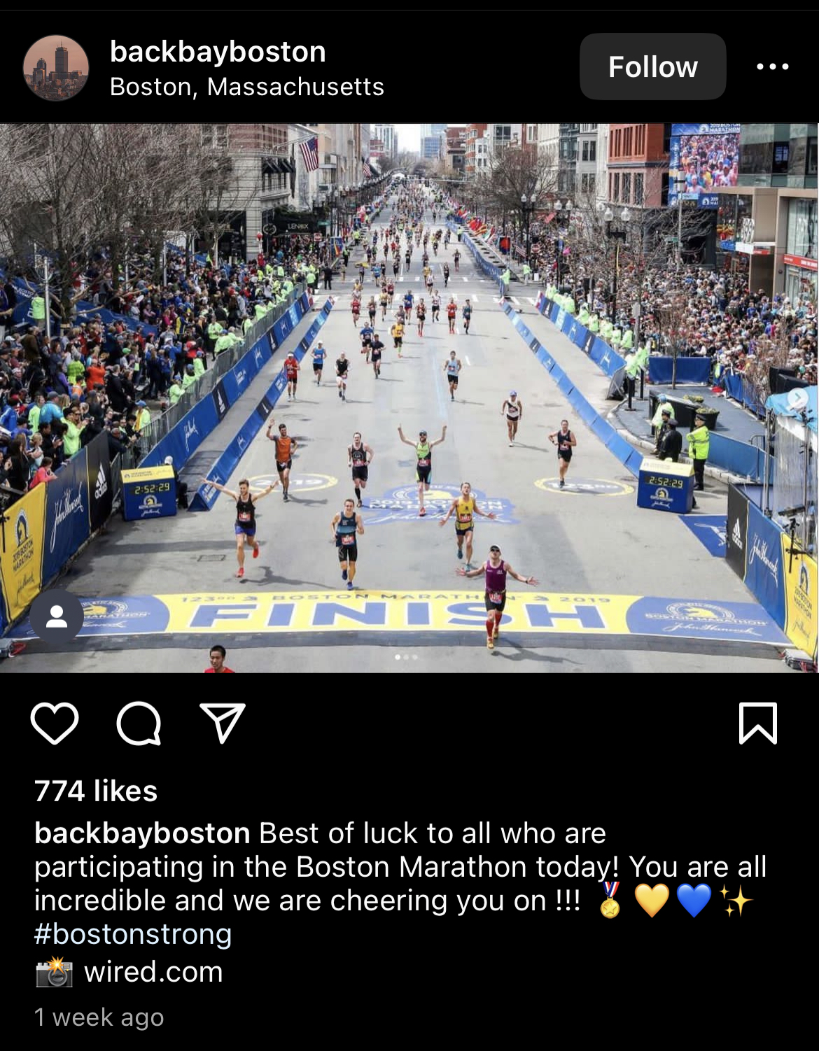 This post is to support "Boston Strong." After the Boston bombing, this post shows the strength of Boston and how they continue to push through and make this marathon even more meaningful than ever. 