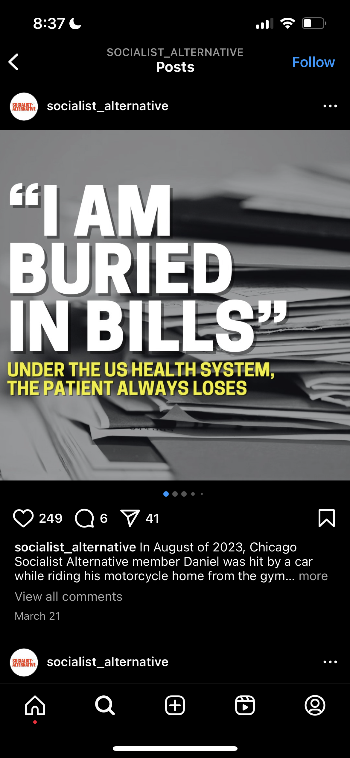 I am buried in bills 