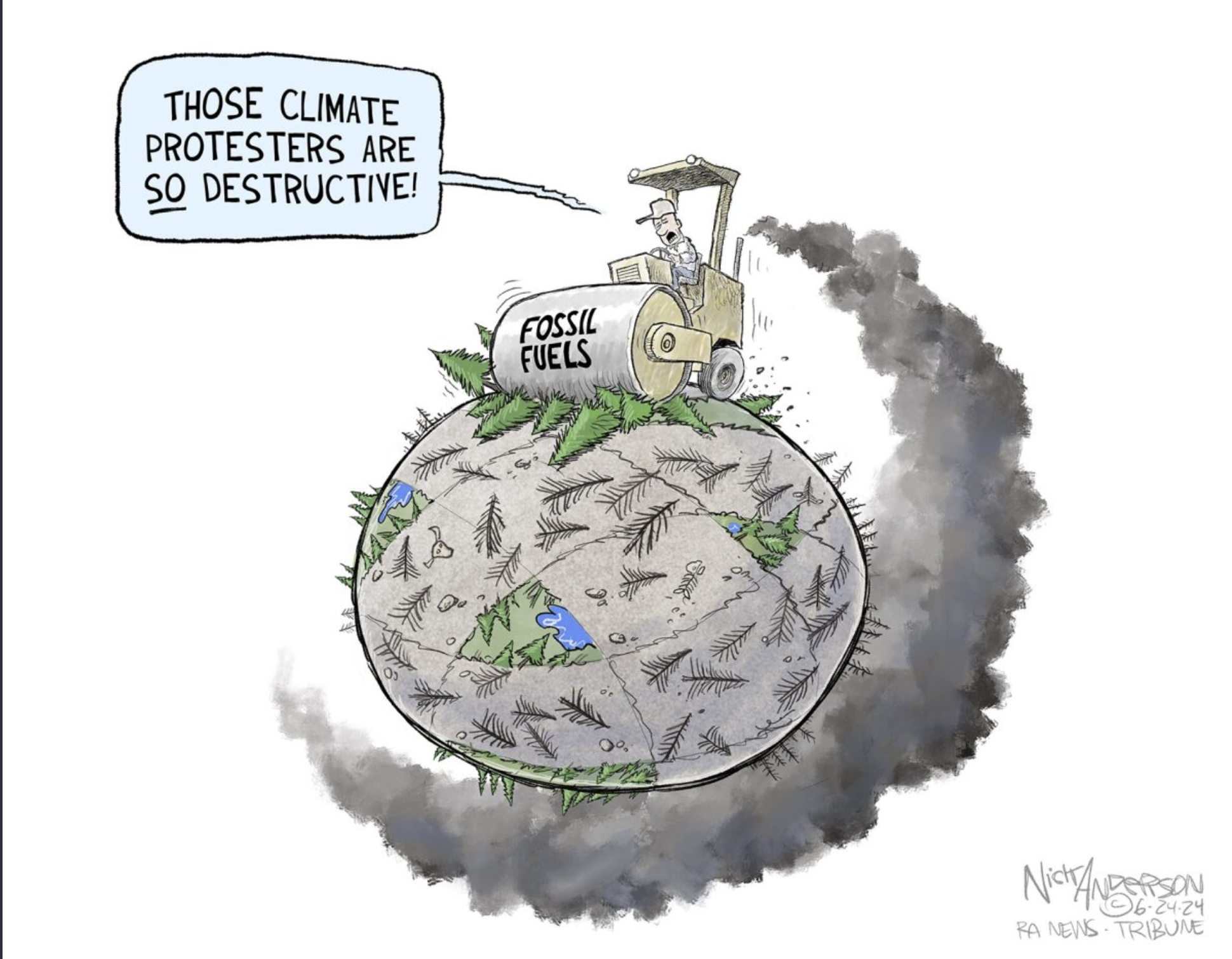 Nasty Climate Change Protesters 