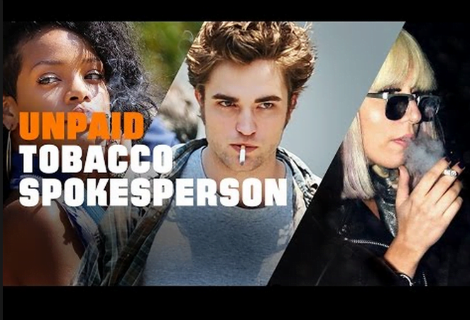 Unpaid Tobacco Spokesperson ad