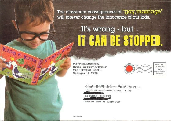 Mailer Says Gay Marriage Can Be Stopped