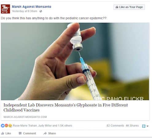 Monsanto Anti-Vaccine