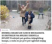 Prvi put vide snijeg