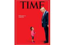 Time Magazine cover shows Trump looking down on crying migrant toddler