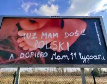 Billboardy promujące hospicja perinatalne 