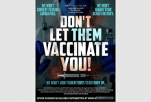 An anti-vax message from the Nation of Islam.