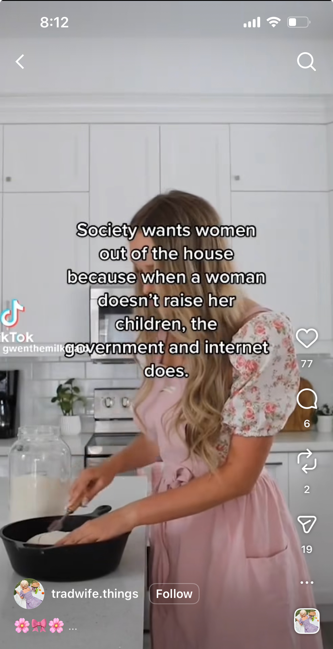 Trad Wife Instagram Content