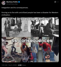 Anti-integration meme on X